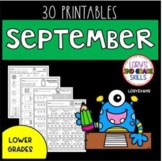#4thmysale  Primary PRINTABLES for September