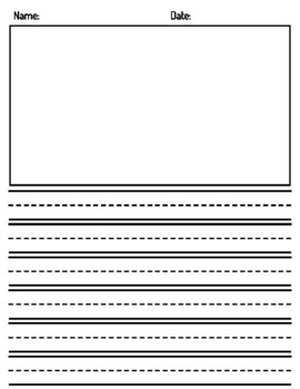 primary writing paper with picture box teaching resources tpt