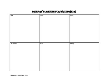 Preview of Primary Planning Sheet