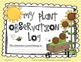 Primary Plant Observation Log