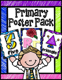 Primary Poster Pack {Numbers, Alphabet, Colours, Shapes, D