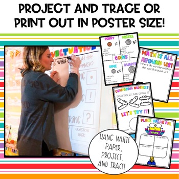 K-2 Primary Project and Trace Interactive Anchor Charts - Math