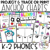 K-2 Primary Project and Trace Interactive Anchor Charts - Phonics