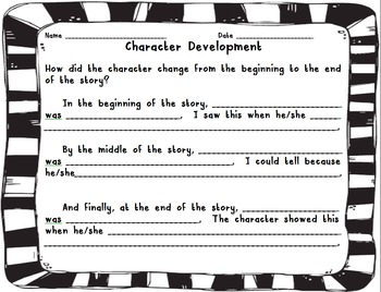 Preview of Primary Reading- Character Development BME Strategy