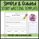 Primary & Regular Lined Writing Paper with Picture Box | B