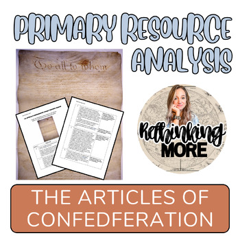 Preview of Primary Resource Analysis: U.S. ARTICLES of CONFEDERATION
