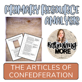 Primary Resource Analysis: U.S. ARTICLES of CONFEDERATION