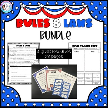 Preview of Primary Rules and Laws Activity Bundle