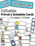 Primary Schedule Cards - Editable!