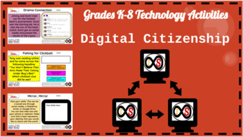 Preview of Primary School (Grades K-8) ELA Digital Citizenship Bundle (PowerPoint Slides)
