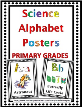 Preview of Science Word Wall Alphabet Posters
