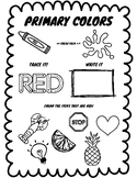 Primary/Secondary Color Wheel Workbook for PreK&K