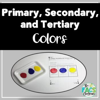 Preview of Primary, Secondary, and Tertiary Color Notes and Activity
