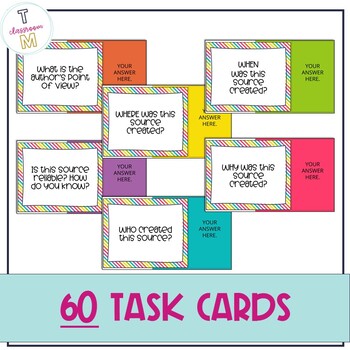 Primary Source Analysis DIGITAL Task Cards | Distance Learning | TPT