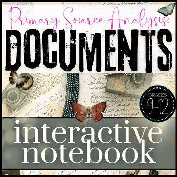 Preview of Primary Source Document Analysis Interactive Notebook