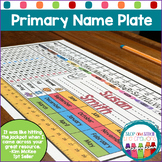 Primary Student Desk Name Plates | Desk Name Tags with Num