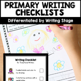 Primary Student Writing Checklists Editing and Revising fo
