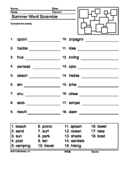 Street Art - Color By Word & Color By Word Scramble Worksheets | TPT