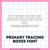 Primary Tracing Boxes Font
