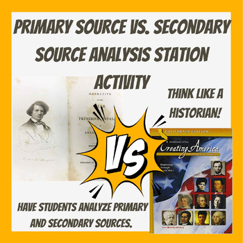 Preview of Primary V.S Secondary Source Analysis, Station Activity