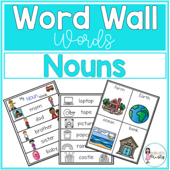 Preview of Primary Word Wall Words Nouns