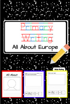 Preview of Primary Writing- All About Europe 1 Week Lesson Plan and Independent Practice