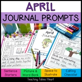 Primary Writing Journal Prompts | April