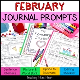 Primary Writing Journal Prompts | February