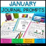 Primary Writing Journal Prompts | January
