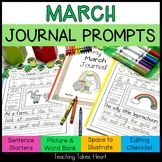 Primary Writing Journal Prompts | March