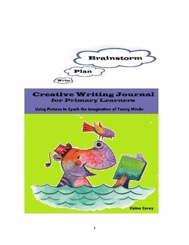 Preview of Intermediate Creative Writing Journal-Picture Prompts w/Planning &Writing Sheets