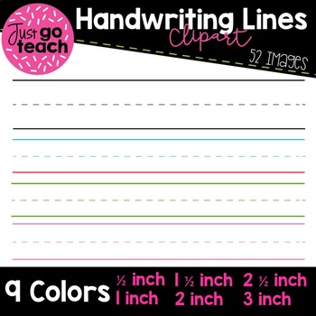 Preview of Handwriting Lines Digital Images