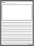 lined paper with picture box worksheets teaching resources tpt