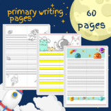 Primary Writing Paper - outer space theme - Lined Writing 