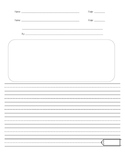 Primary Writing Paper with Picture Box