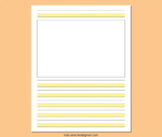 Primary Writing Paper with Picture Box Highlight Handwriti