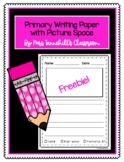 Primary Writing Paper with Picture Space - Freebie! - (Dis