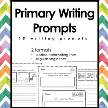 Primary Writing Prompts by BigKidsLearn | TPT