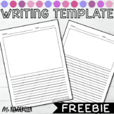 Primary Writing Template Freebie