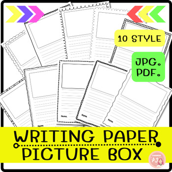 Primary Writing Paper with Picture Box, Journal Template, Lined Writing  Paper
