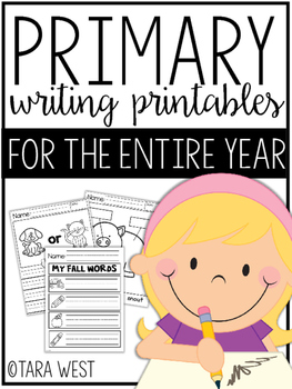 Preview of Primary Writing Templates for the Entire Year