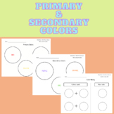 Primary and Secondary Colors-Color Mixing Preschool/Kindergarten