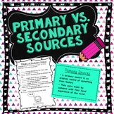 Primary and Secondary Sources Powerpoint and Activities