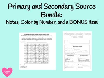 Preview of Primary and Secondary Source Bundle