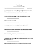 Primary And Secondary Sources Worksheet | Teachers Pay Teachers