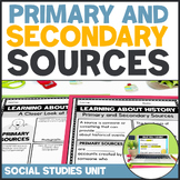 Primary and Secondary Sources Activities