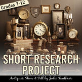 Short Research Project, MLA, Antiques Show-and-Tell, Ameri