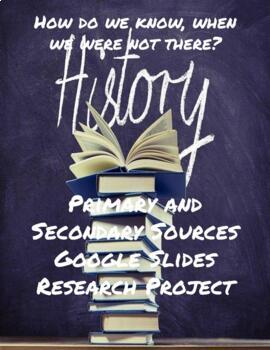 Preview of Primary and Secondary Sources Google Slides Research Project