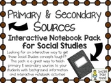 Primary and Secondary Sources ~ Social Studies Interactive