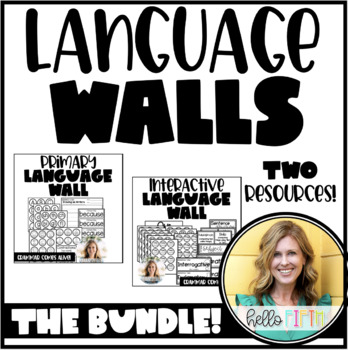 Preview of Primary and Upper Grade Language Wall Bundle